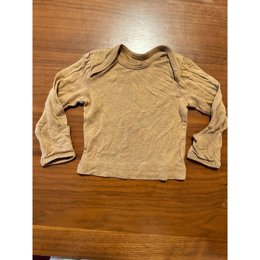 Rust Solly Baby Merino Wool Long Sleeve Top - Size M